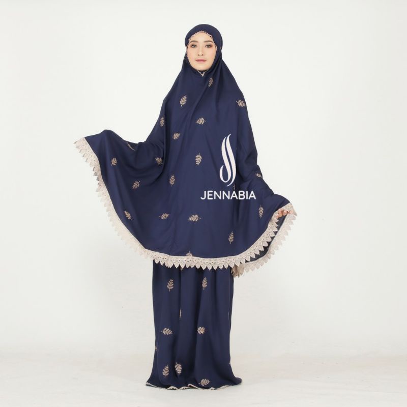 Mukena Dewasa Cemara Raisa Daily Tropical | Premium Bordir Cemara | Jumbo Pasteleena Khadijah Bordir