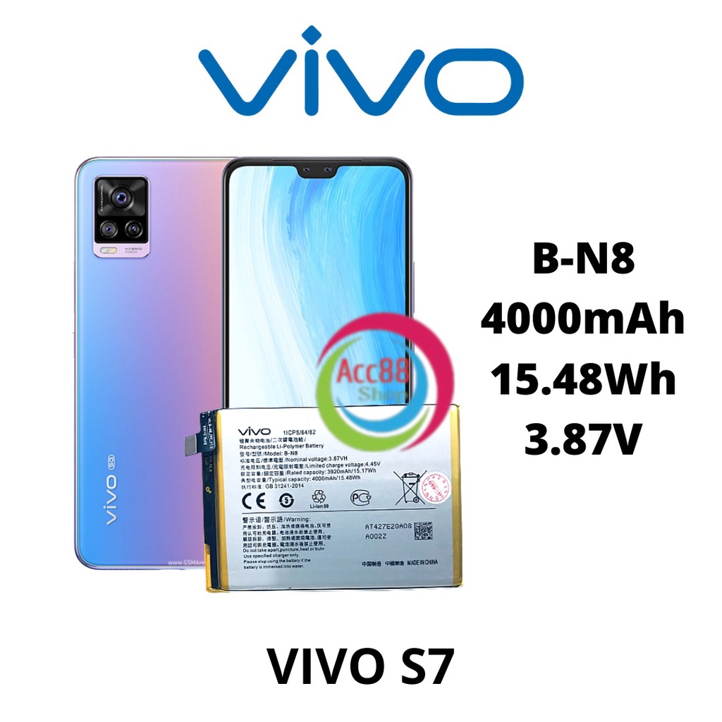 Battery Baterai Batre Original VIVO S7 B-N8 BN8