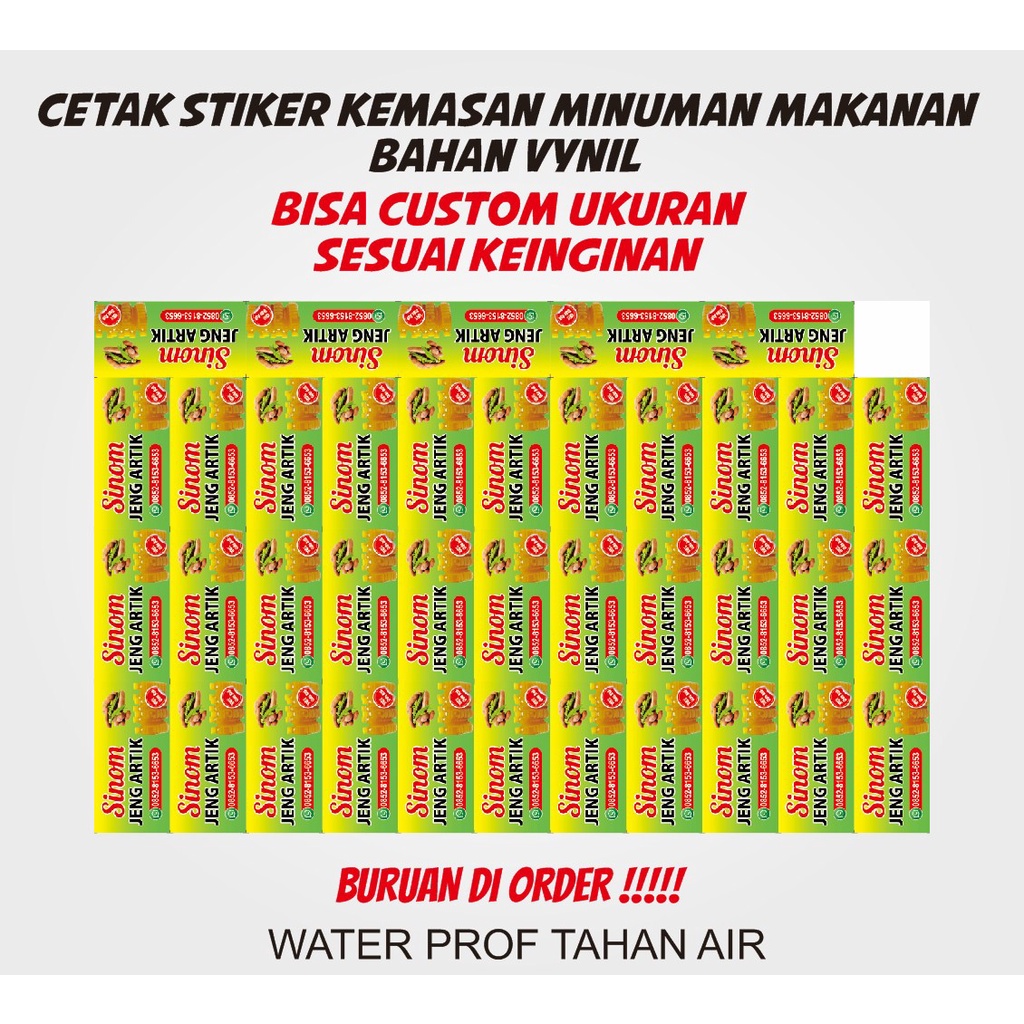 

Cetak stiker komunitas / cetak stiker vinyl a3 / cetak stiker label minuman