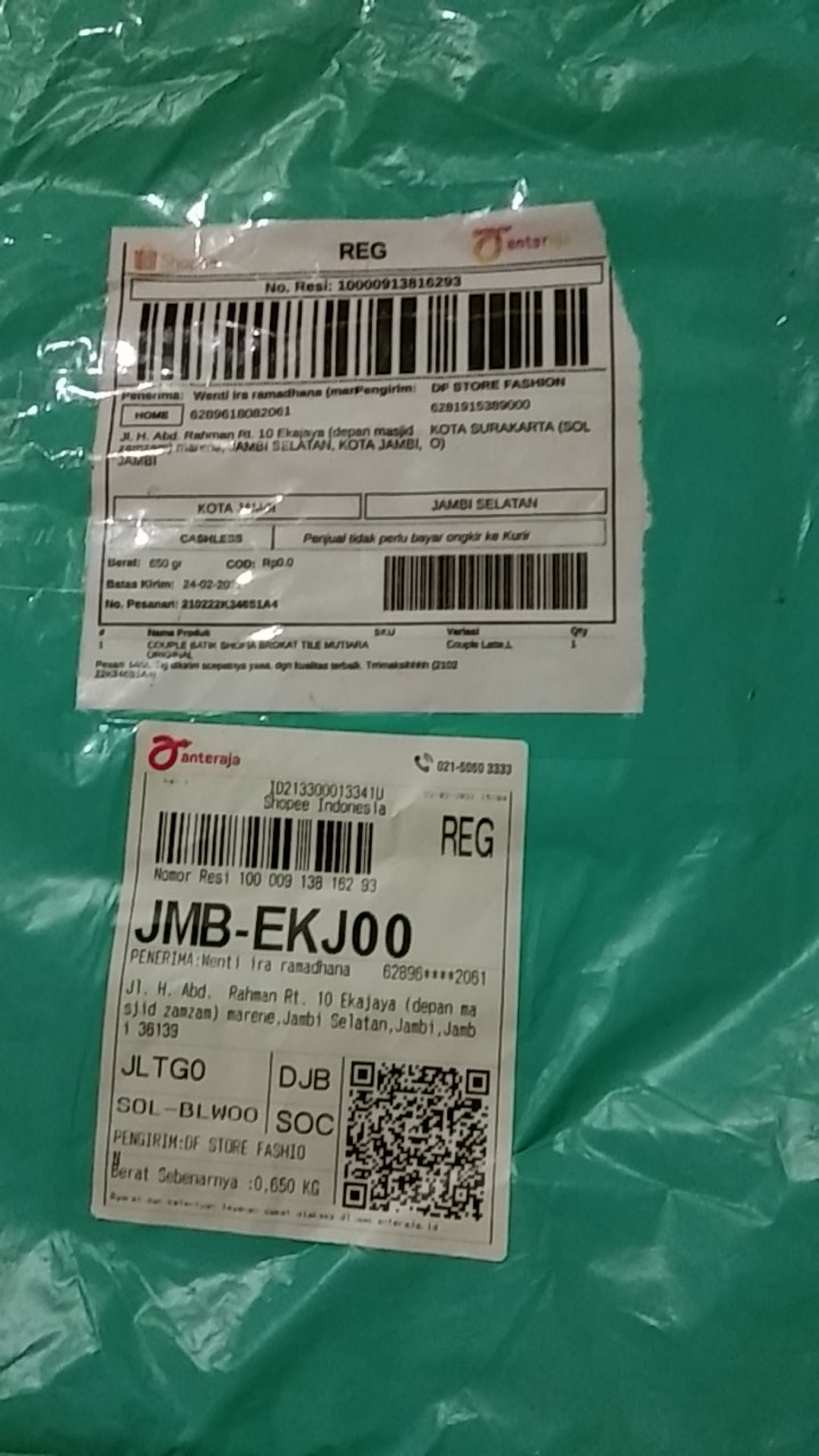 Couple Batik Shofia Brokat Tile Mutiara Original