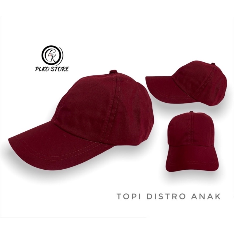 Piko Topi Distro Anak Bahan kanvas Model baseball