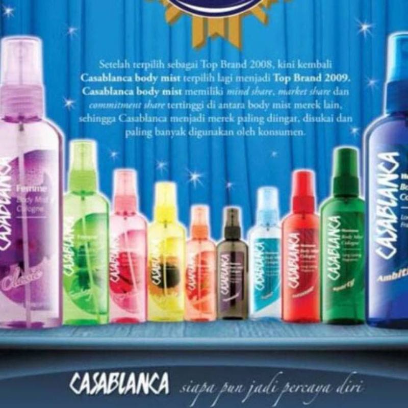 ✿ELYSABETHME✿ Casablanca Body Mist unisex pria wanita parfume tahan lama semprot