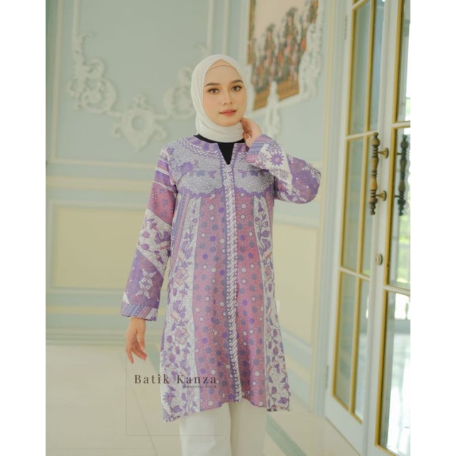 atasan batikTunik soft batik kanza