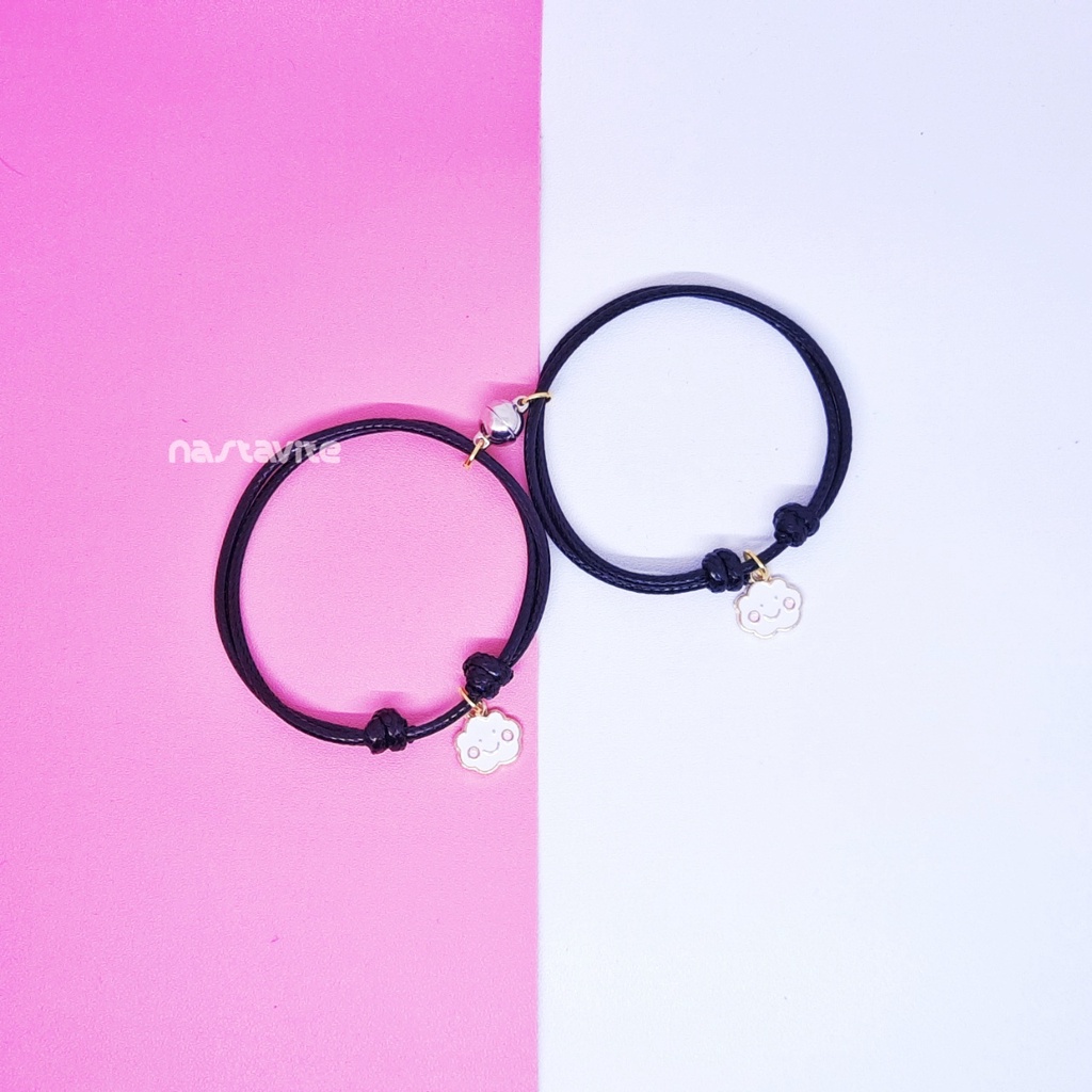 Gelang couple magnet sahabat pacar bestie murah tali korea