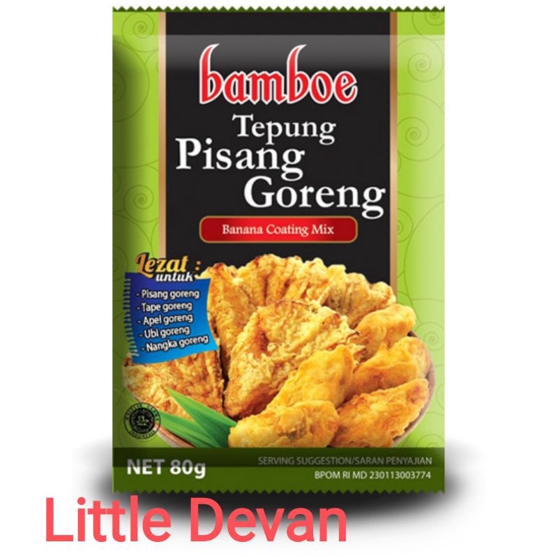 bamboe tepung pisang goreng banana coating mix 80 gr