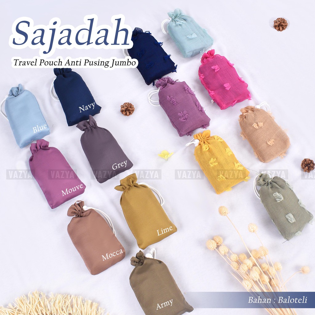 Sajadah Travel Pouch Jumbo // Sajadah Termurah dan Berkualitas