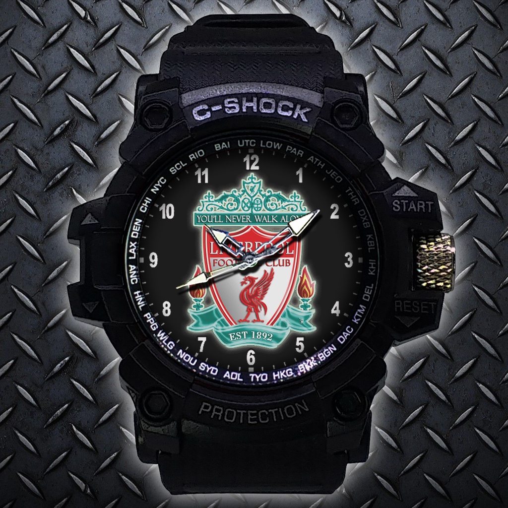 Jam Tangan Liverpool Outdoor Anti Air #Hitam