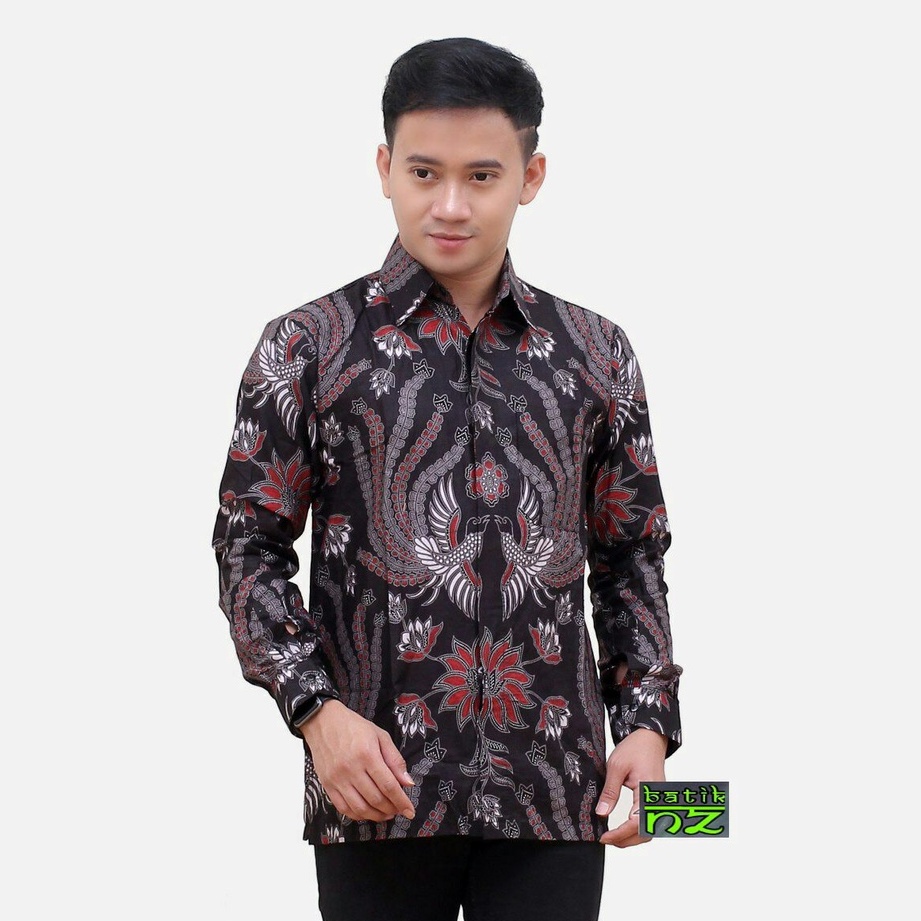 Gitabatik Batik Pria Lengan Panjang Modern Atasan Formal Pria Modern Size M L XL XXL Reguler Fit