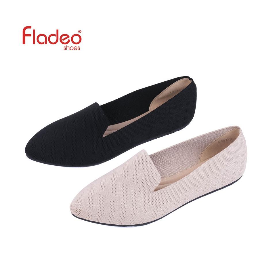 Fladeo D21/LSB360-1AH/Sepatu Rajut Flat Wanita [ Rajut Flat Shoes ] "KBR.10Jn22ᴹ"