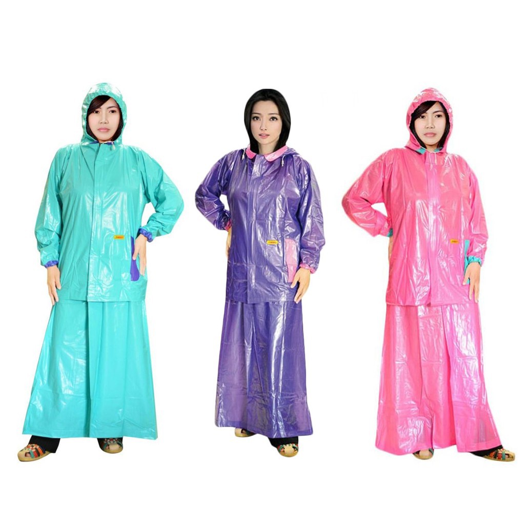 Jas Hujan Wanita Muslimah Jaket Rok Puspa INDOPLAST