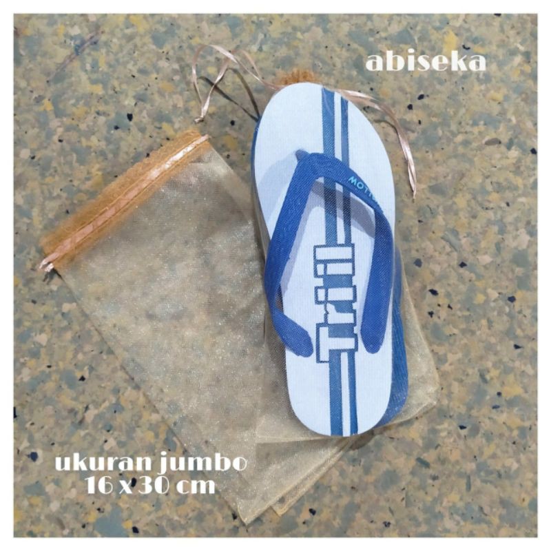 

Kantong Tile Souvenir - Kantong tile sandal ukuran 16 x 30