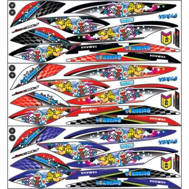 Striping Mio GT Variasi Sticker Stiker Scotlite Skotlet Motor Body List Skotlet Listt Motor Lis List