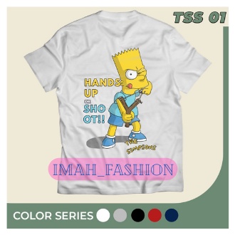 KAOS SABLON DTF BAHAN KAOS COTTON COMBED 30S ALLSIZE GAMBAR KARTUN THE SIMPSONS MURAH MERIAH KEKINIAN BISA COD IMF