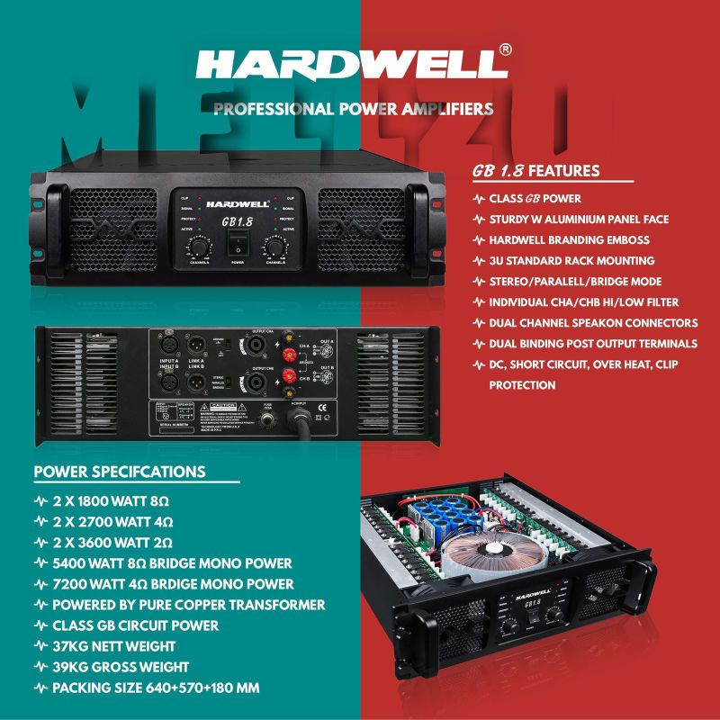 Power Hardwell GB 1.8 Original Amplifier HARDWELL GB 1.8