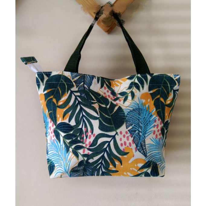 TAS WANITA JINJING KANVAS MOTIF KECIL