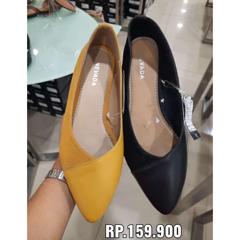 NEVADA 36 37 39 40 Original sepatu flat shoes hitam import datar teplek Kuningimport wanita pesta pe
