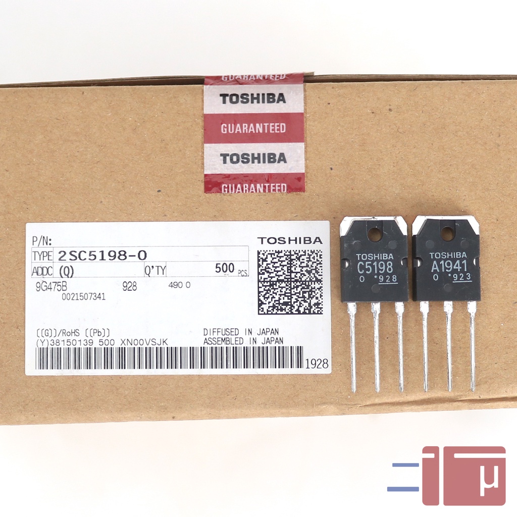 Transistor Toshiba 2SA1941 2SC5198 A1941 C5198 Set Original Japan