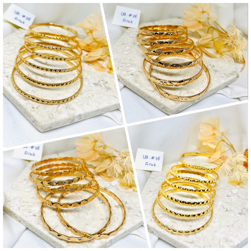 Gelang keroncong anak motif emas  Xuping