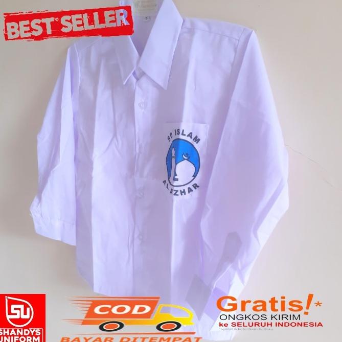SERAGAM SEKOLAH SD PUTIH AL AZHAR / BAJU SERAGAM AL AZHAR