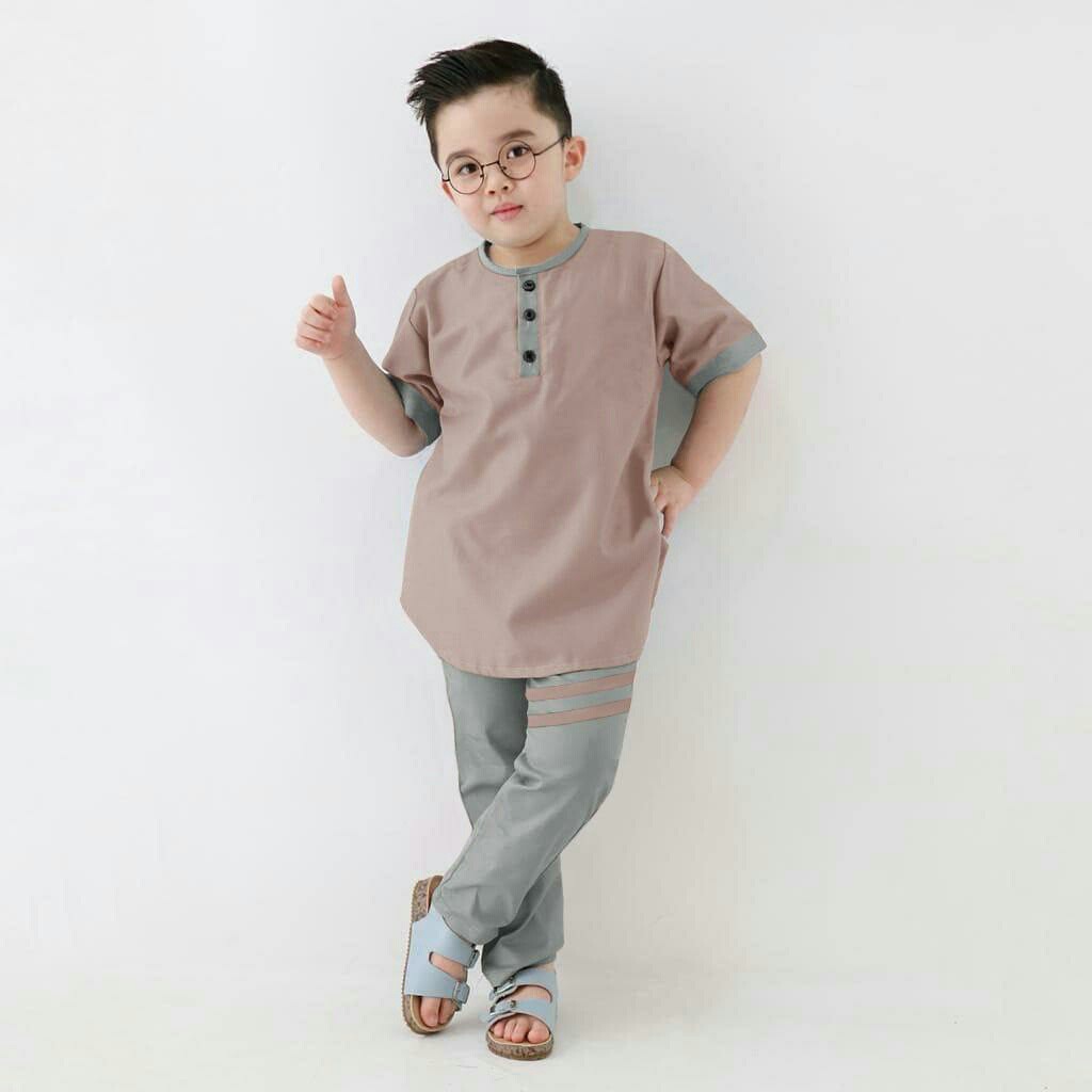 Setelan Koko Finoi - Baju Muslim Anak Laki-laki Terbaru -  Baju Koko Anak Laki-laki