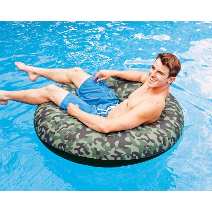 Jual Intex 58265 Camo Inflatable River Tube Pelampung New