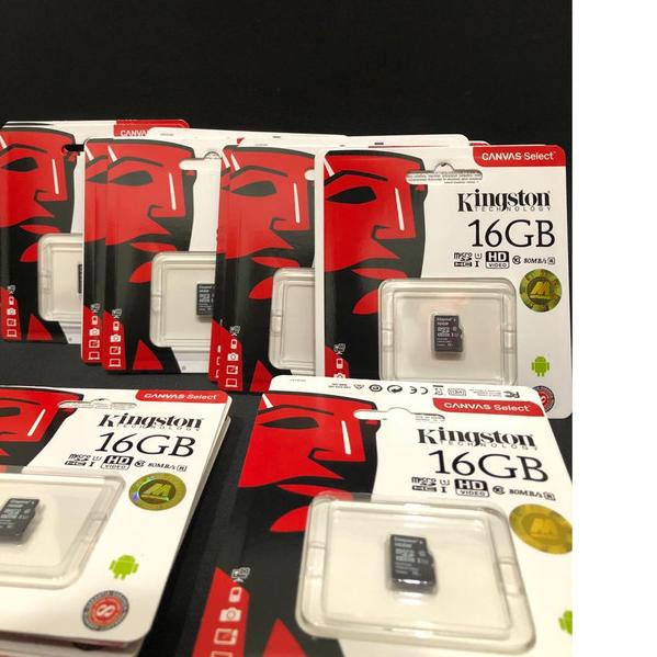 ➢ Micro SD CARD Kingston 16GB CLASS 10 Memory Card ORIGINAL ❂