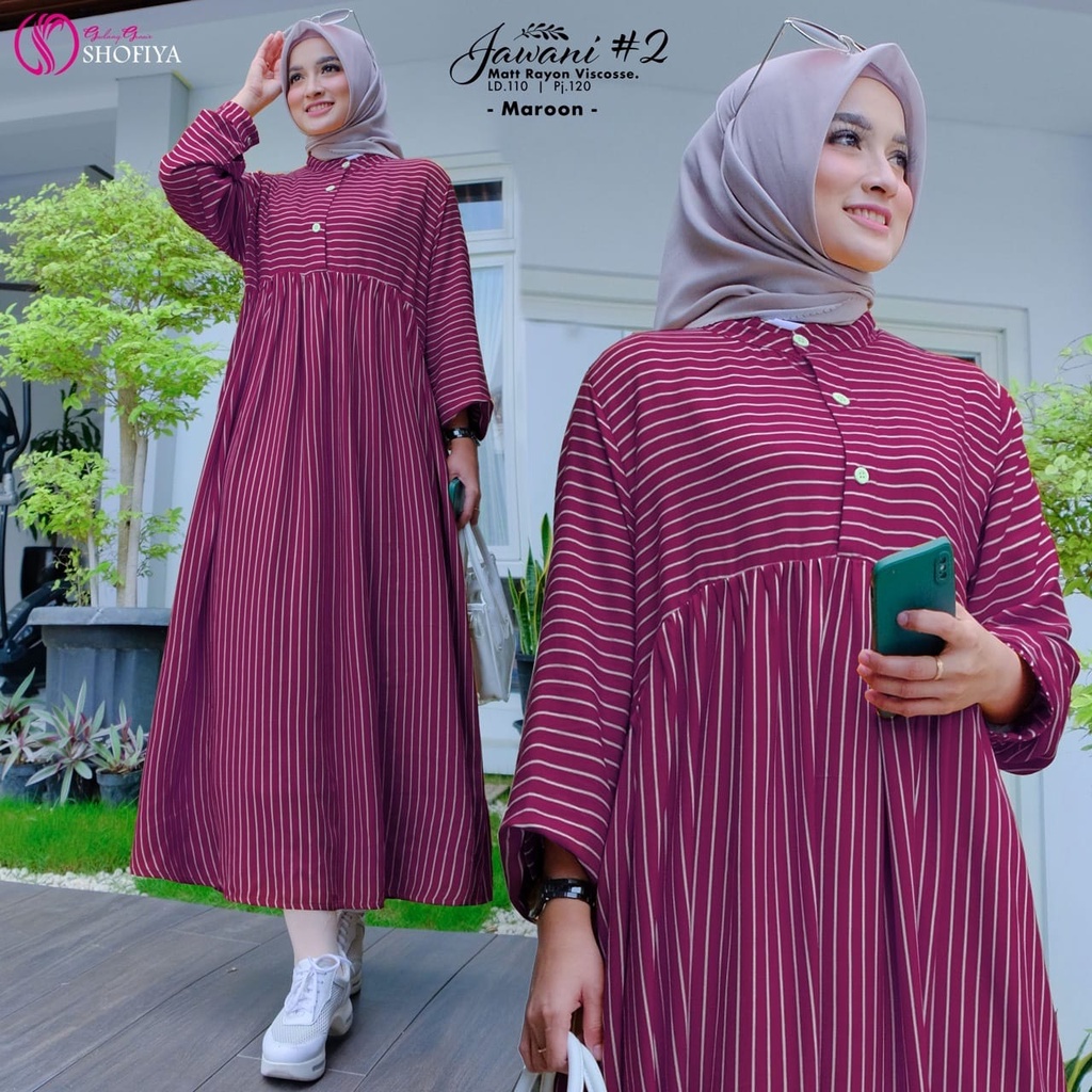 gamis wanita murah syar'i Jawani #2 ori by Shofiya