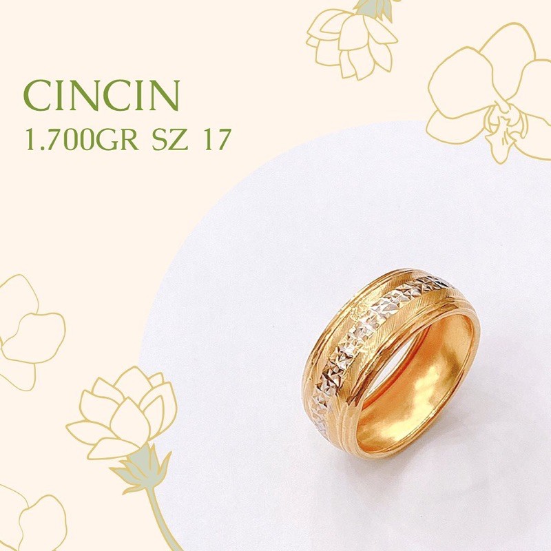 Cincin Emas Fashion 1.700 Gr