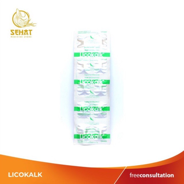 LICOKALK - suplemen kalsium - 10 tablet