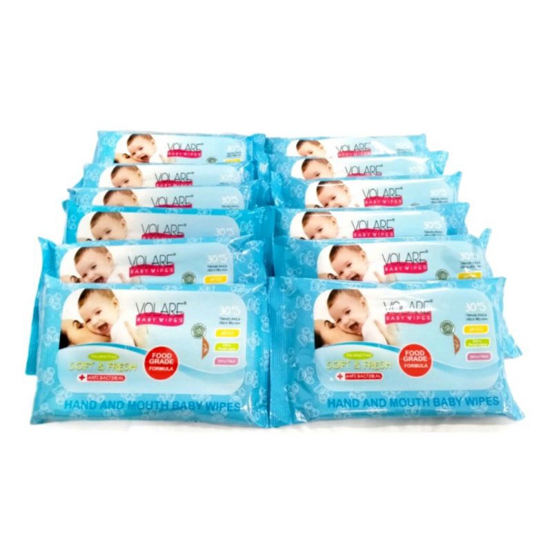 BUY 10 GET 2 Tissue Basah Volare Hand and Mouth Wet 30s FOODGRADE