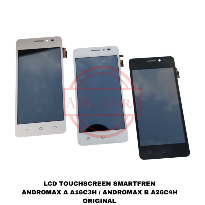 LCD TOUCHSCREEN SMARTFREN ANDROMAX A A16C3H / ANDROMAX B A26C4H ORIGINAL