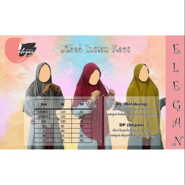 Jual Jilbab Instan Kaos | Shopee Indonesia