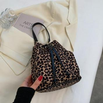 BQ 3276 RISCE TAS SELEMPANG SERUT MOTIF LEOPARD IMPORT WANITA CEWEK PEREMPUAN JAKARTA BATAM