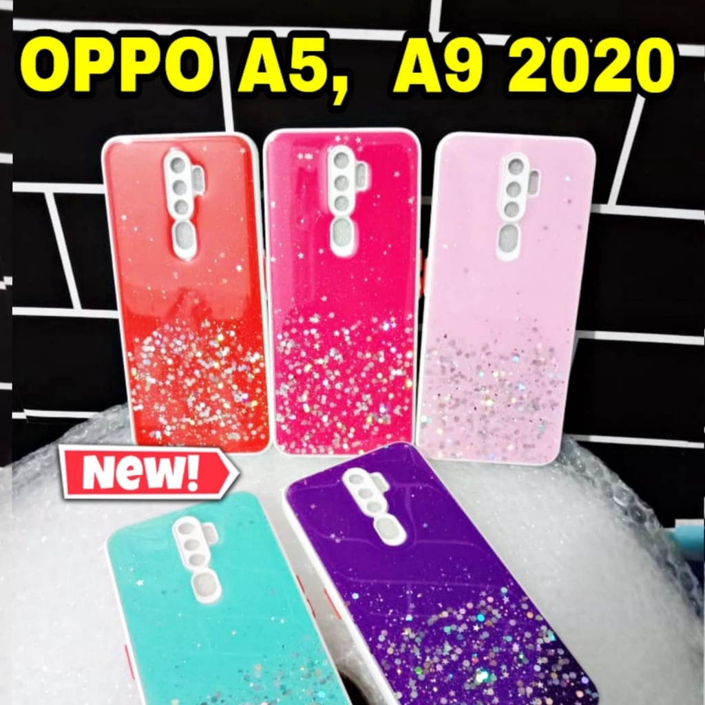 CASE OPPO A5 2020  A9 2020 GLITTER MEWAH ORIGINAL CASING TERBARU