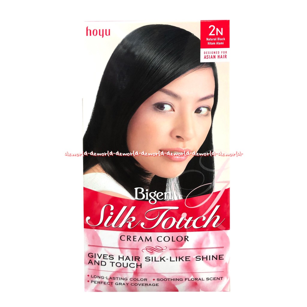 Bigen Silk Touch Cream Colour 2N Black Hitam Alami Rambut Biggen