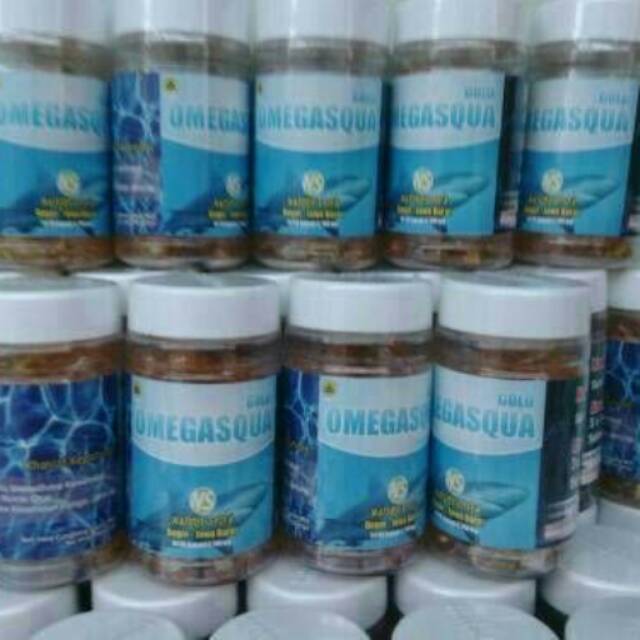 GOLDEN OMEGASQUA PLUS MINYAK HATI IKAN HIU SQUALENE SQUAVIT OMEGA 3 6 9 EPA DHA