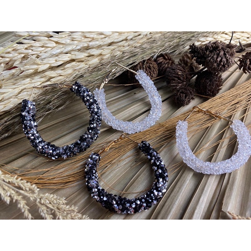 Anting kristal bulat|anting hijab