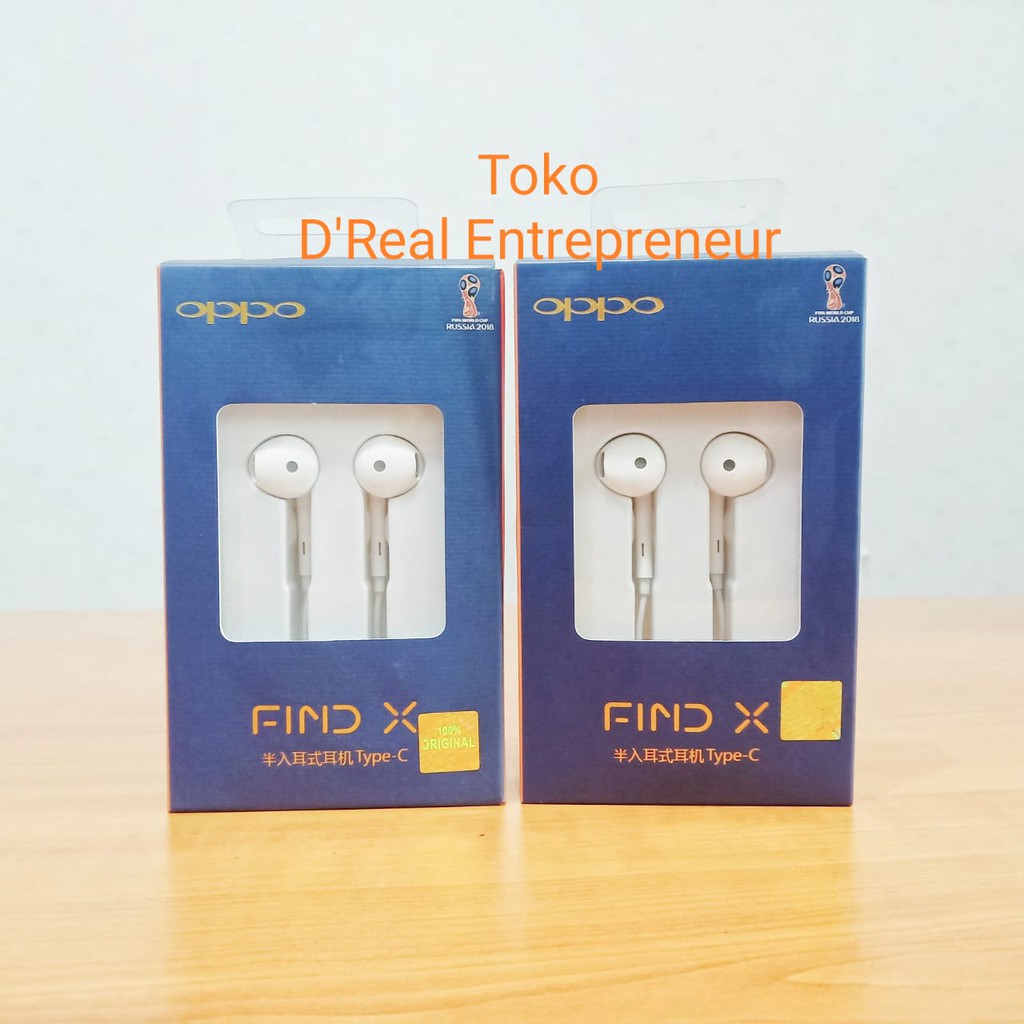 Headset Earphone Handsfree Oppo Original Find X Type C Original