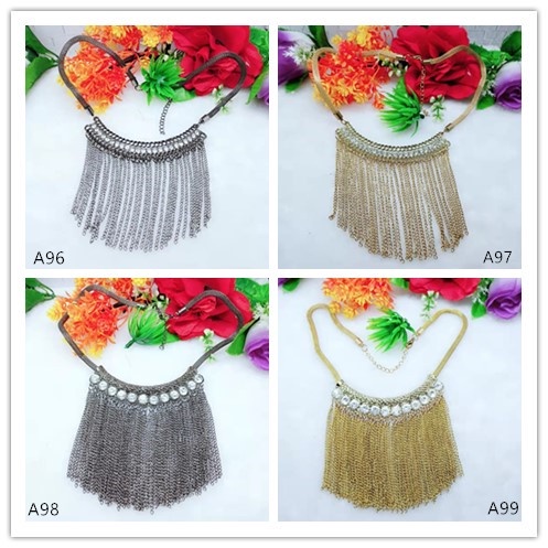 Aksesoris kalung fashion kalung elegan kalung hijab aksesoris cantik kalung daun elegan cantikA96-99