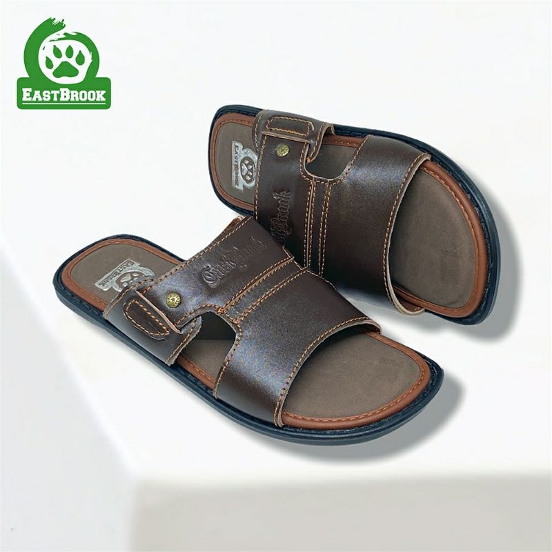 100% Kulit Asli - Original Sandal Pria Kulit Asli Murah Awet Nyaman - Kickers Rough