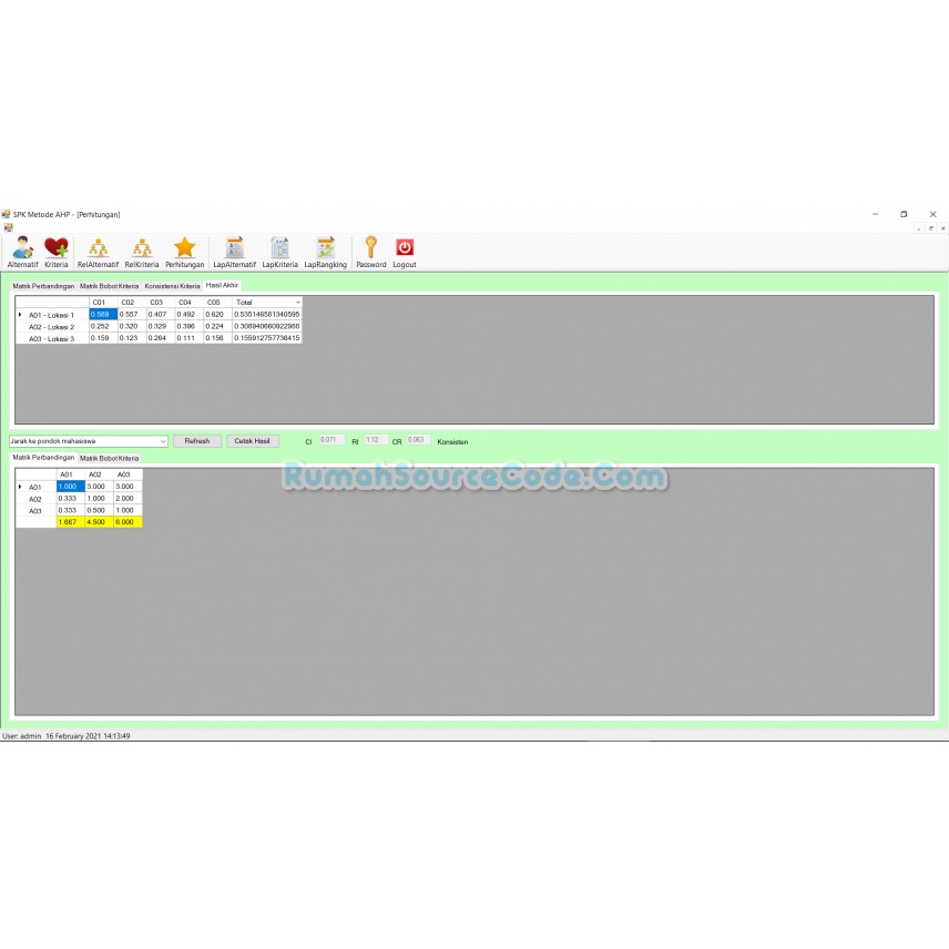 Source Code SPK Metode AHP VB.Net