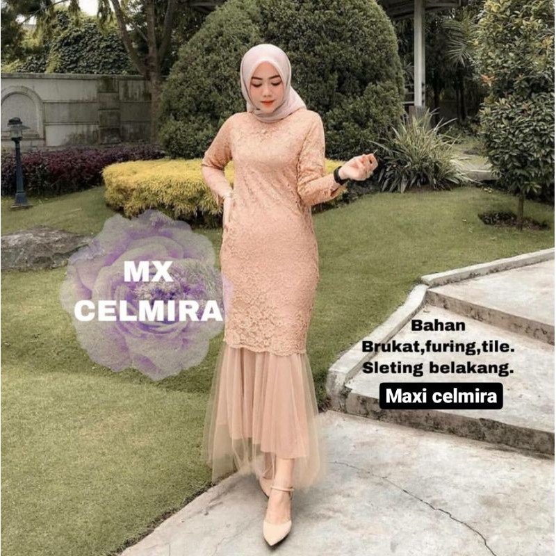 MAXI CELMIRA DUYUNG BRUKAT REALPICT/DRESS MUSLIM DUYUNG/GAMIS DUYUNG /MX DUYUNG BRUKAT/GAUN DUYUNG-COKSU