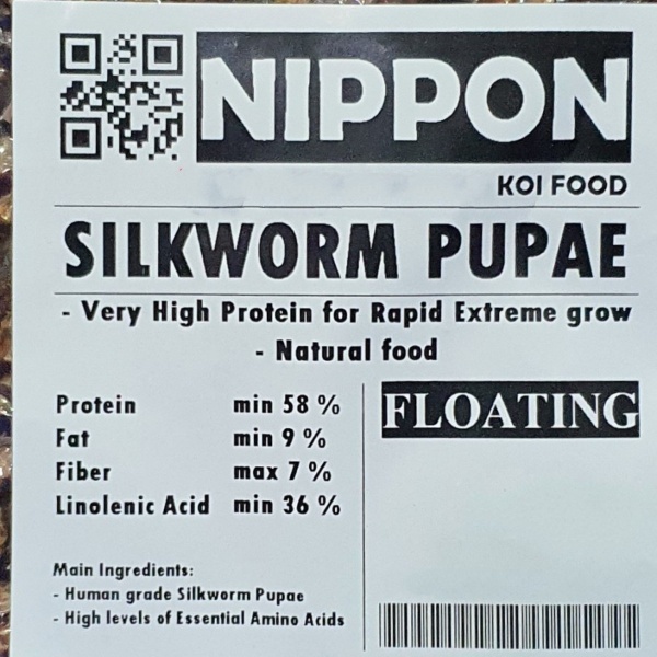 Nippon Silkworm Pupae 200gr Ulat Sutera Makanan Ikan Koi Hisilk Hikari