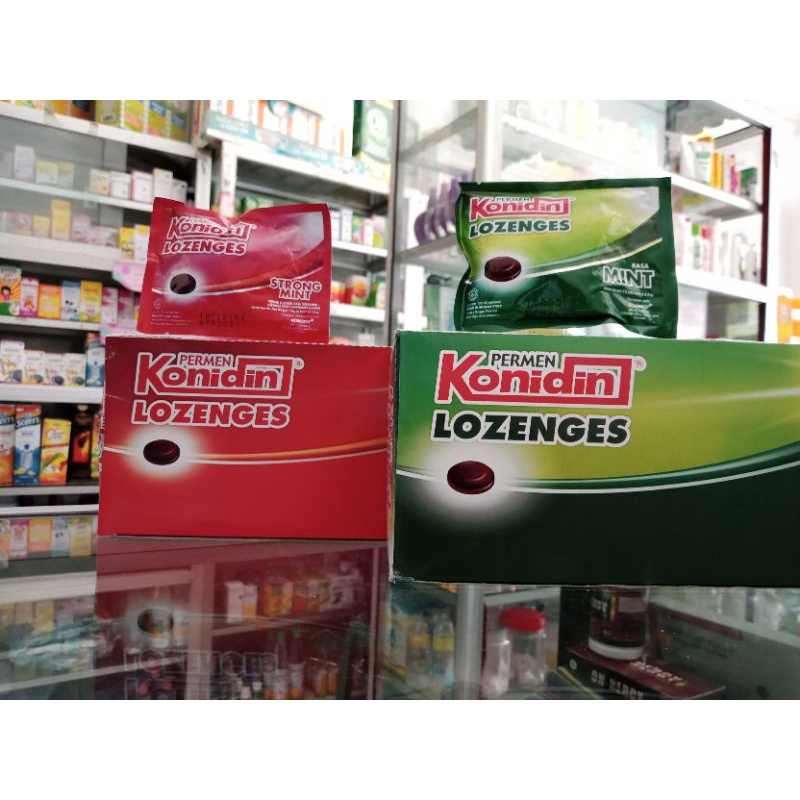 PERMEN KONIDIN LOZENGES | 1 Box isi 20 Sachet