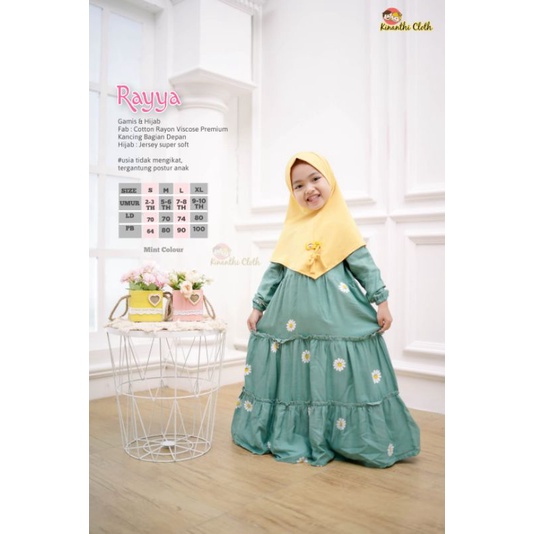 SET GAMIS ANAK/ RAYYA By KINANTHI CLOTH