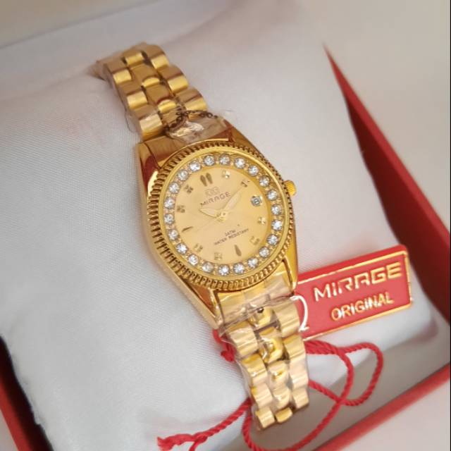 Jam tangan wanita original mirage tahan air anti karat, kualitas premium