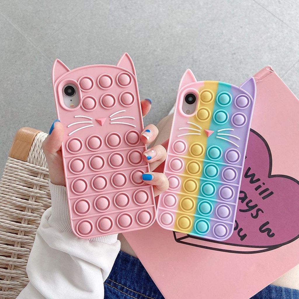 CASE IPHONE POP IT / SOFTCASE POP IT IPHONE SILIKON HP IPONE / SILICONE POP IT CASE APPLE