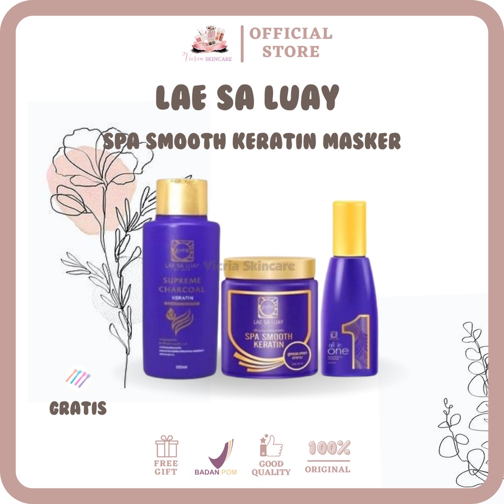 Lae sa luay spa smooth keratin masker rambut