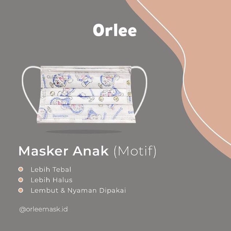 MASKER 3PLY ANAK MOTIF ISI 50 PCS