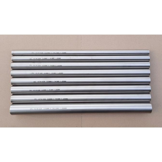 Pipa Titanium / Tabung Titan Od 28Mm Grade 2 Astm B338 New